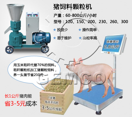 猪饲料颗粒机 投资少 易维护 见效快